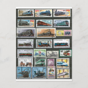 Carte Postale Trains ferroviaires locomotives 4