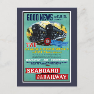 Carte Postale Trains vintages de Floride