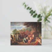 Carte Postale Traité de Penn avec les Indiens (Debout devant)