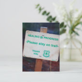 Carte Postale Traitement en cours (Debout devant)