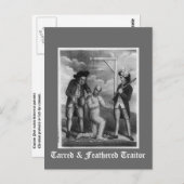 Carte Postale Traître goudronné et emplumé (Devant / Derrière)