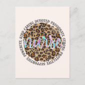 Carte Postale Traits de personnalité d'infirmière (Devant)