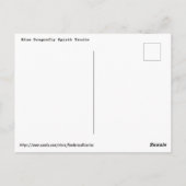 Carte postale Traits d'esprit du dragon bleu (Dos)