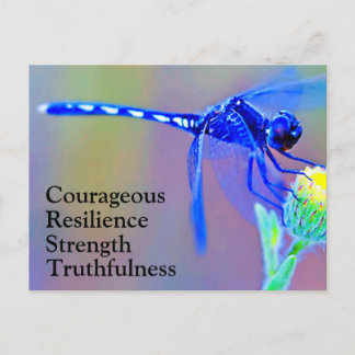 Carte postale Traits d'esprit du dragon bleu