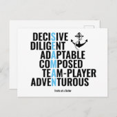 Carte Postale Traits d'un marin (Devant / Derrière)