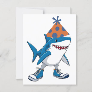 Carte Postale Tralalero Tralala Anniversaire Cartoon Requin