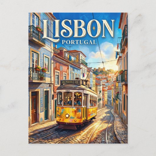 Carte Postale Tram 28 Portugal (Devant)