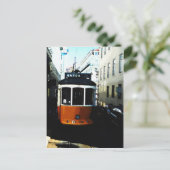Carte Postale Tram de Lisbonne (Debout devant)
