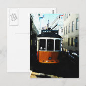 Carte Postale Tram de Lisbonne (Devant / Derrière)