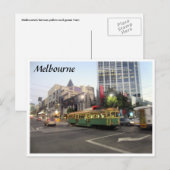 Carte Postale tram melbourne rapide (Devant / Derrière)