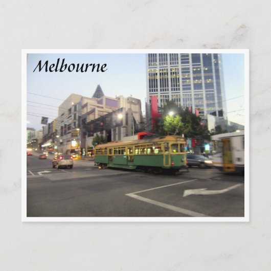 Carte Postale tram melbourne rapide (Devant)