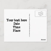 Carte Postale Trames de lettres (Dos)