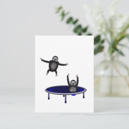 Carte Postale trampoline (Debout devant)