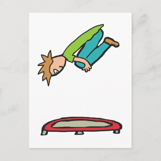 Carte Postale Trampoline (Devant)