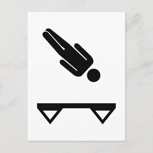 Carte Postale Trampoline (Devant)