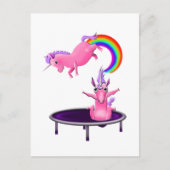 Carte Postale trampoline licorne (Devant)