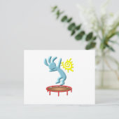 Carte Postale Trampoline pour enfants Kokopelli (Debout devant)