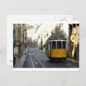 Carte Postale Tramway 28, Lisbonne, Portugal (Devant / Derrière)