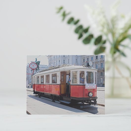 Carte Postale Tramway 4033 (Debout devant)