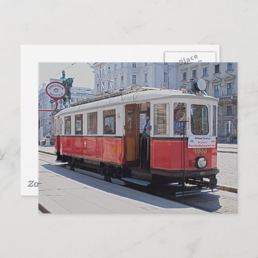 Carte Postale Tramway 4033 (Devant / Derrière)