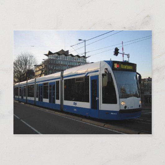 Carte Postale Tramway Amsterdam (Devant)