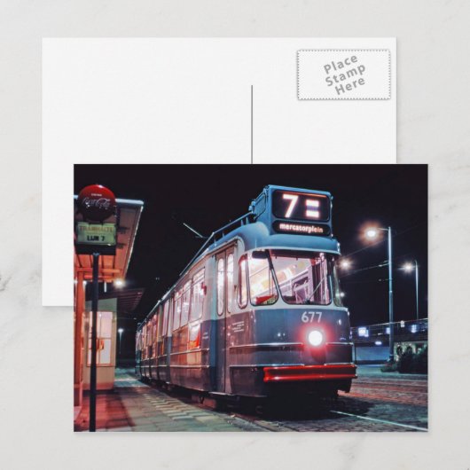 Carte Postale tramway amsterdamse (Devant / Derrière)