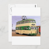Carte Postale Tramway Blackpool (Devant / Derrière)