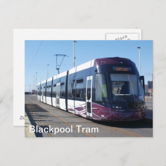 Carte Postale Tramway Blackpool (Devant / Derrière)