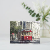 Carte Postale Tramway Christchurch (Debout devant)
