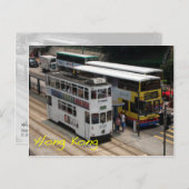 Carte Postale tramway de Hong Kong (Devant / Derrière)