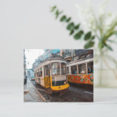 Carte Postale Tramway de Lisbonne (Debout devant)