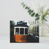 Carte Postale tramway de Lisbonne (Debout devant)