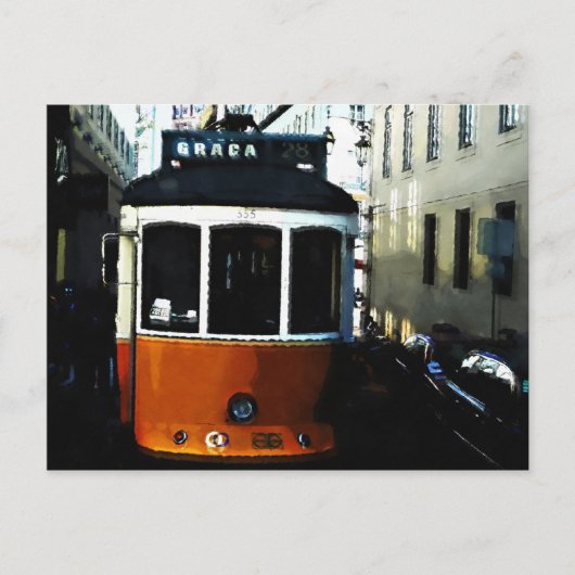 Carte Postale tramway de Lisbonne (Devant)