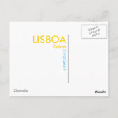 Carte Postale Tramway de Lisbonne jaune - LISBOA (Dos)