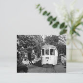 Carte Postale Tramway de Lisbonne Portugal 1961 (Debout devant)
