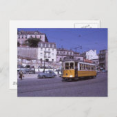 Carte postale tramway de Lisbonne Portugal 1962 (Devant / Derrière)