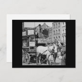 Carte Postale Tramway de Magic Lantern Slide Kings Cross London  (Devant / Derrière)