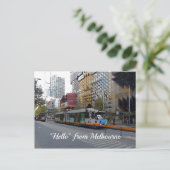 Carte Postale Tramway de Melbourne (Debout devant)