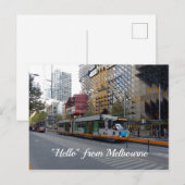 Carte Postale Tramway de Melbourne (Devant / Derrière)