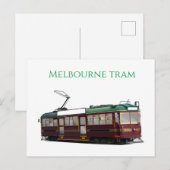 Carte Postale tramway de Melbourne (Devant / Derrière)