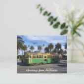 Carte Postale tramway de melbourne (Debout devant)