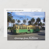 Carte Postale tramway de melbourne (Devant / Derrière)