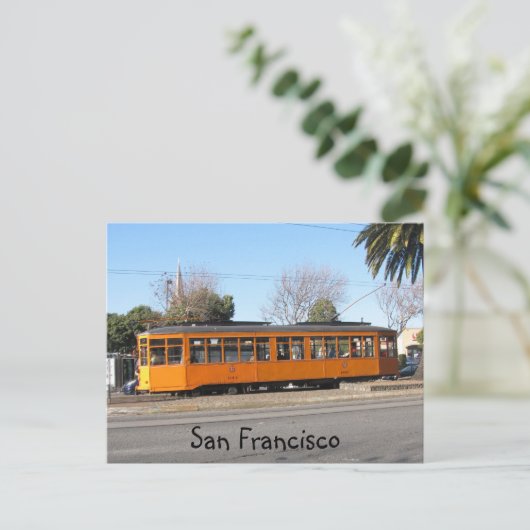 Carte Postale Tramway de San Francisco (Debout devant)
