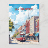 Carte Postale Tramway de San Francisco (Devant)