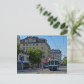 Carte Postale tramway de Zurich (Debout devant)
