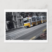 Carte Postale Tramway jaune à Budapest (Devant)