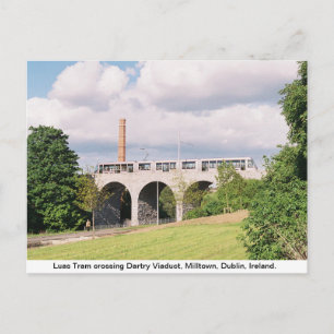 Carte Postale Tramway Luas, Viaduc Dartry, Milltown Dublin