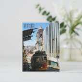 Carte Postale Tramway Portugal (Debout devant)
