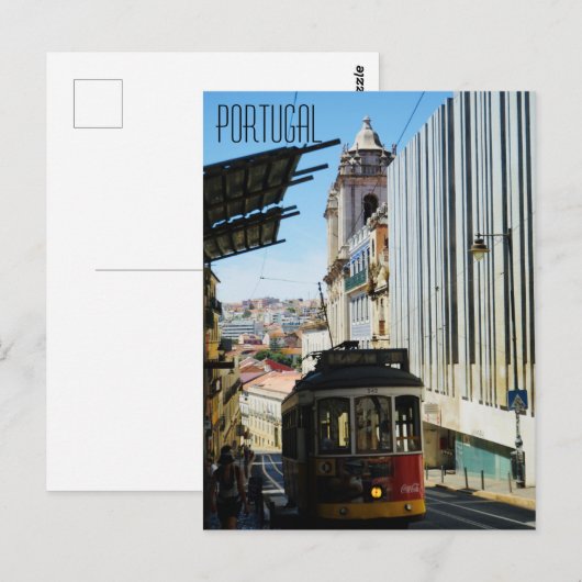 Carte Postale Tramway Portugal (Devant / Derrière)