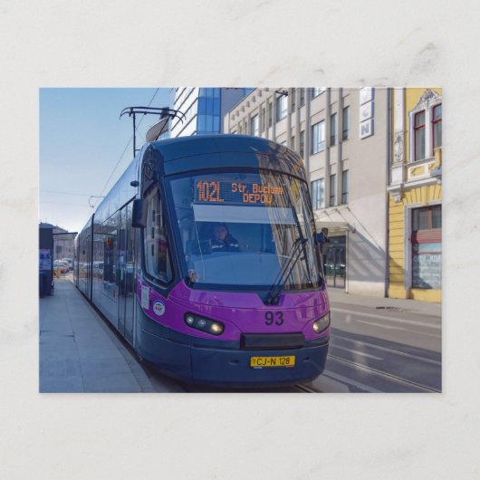 Carte Postale Tramway Street Car Roumanie Poste (Devant)